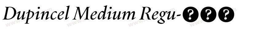 Dupincel Medium Regu字体转换